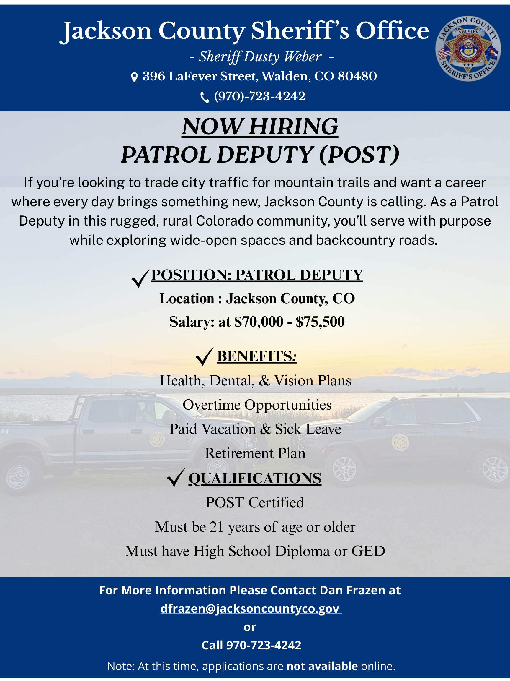 JC Sheriffs Office patrol deputy information 